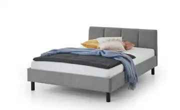 Polsterbett in grau Joker Grau Schwarz 126 cm 120x200 cm