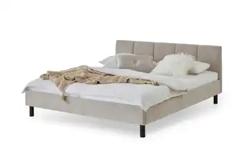 Polsterbett in beige Joker Beige Schwarz 186 cm 180x200 cm