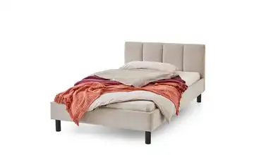 Polsterbett in beige Joker Beige Schwarz 126 cm 120x200 cm