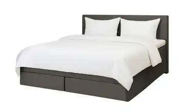 Boxspringbett Elin 180 cm Velours Anthrazit