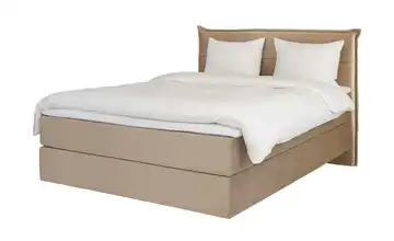 Boxspringbett Lunor 140 cm Velours Beige