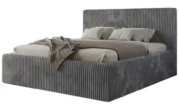 Polsterbett mit Bettkasten Tiliano Classic Grau 180x200 cm