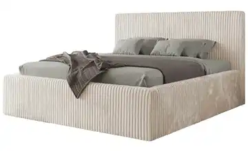 Polsterbett mit Bettkasten Tiliano Classic Beige 200x200 cm