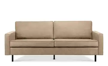 KONSIMO Einzelsofa 209 cm recyceltes Leder Beige 3