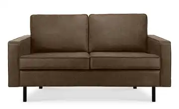 KONSIMO Einzelsofa 164 cm recyceltes Leder Dunkelbraun 2