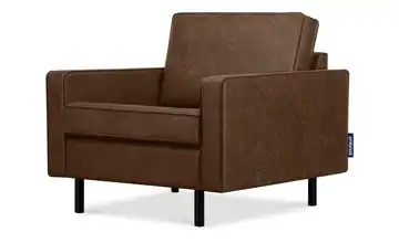 KONSIMO Sessel Dunkelbraun 75 cm