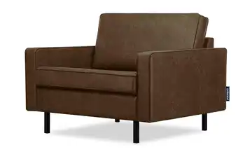 KONSIMO Sessel Dunkelbraun 92 cm