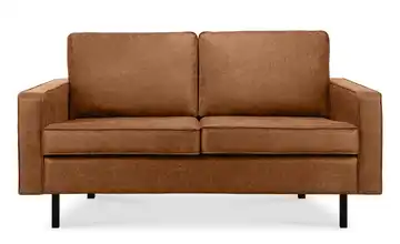 KONSIMO Einzelsofa 164 cm recyceltes Leder Cognacbraun 2