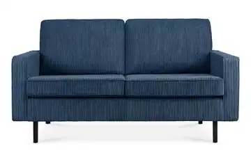 KONSIMO Einzelsofa 164 cm Cordstoff Marineblau 2