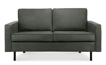 KONSIMO Einzelsofa 164 cm recyceltes Leder Grau 2