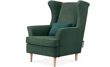 KONSIMO Ohrensessel Grün Webstoff