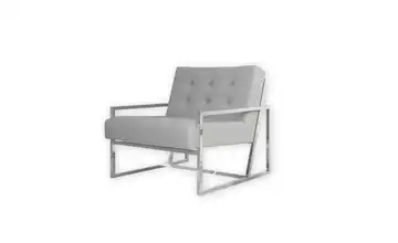 Sessel Grau silberfarben