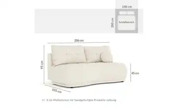 Einzelsofa Creme