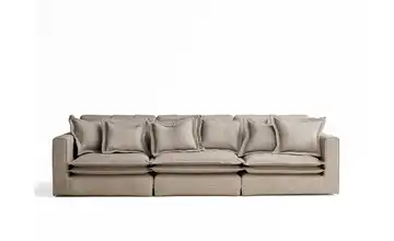 Einzelsofa Hellbraun