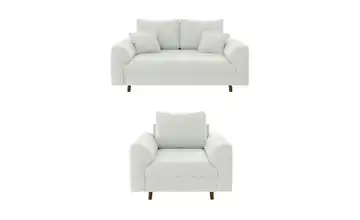Polstergarnitur 2+1 Weiß