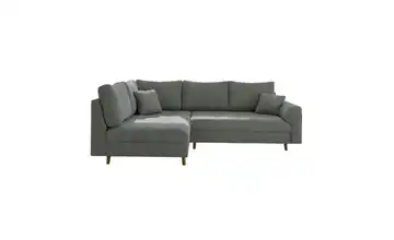Ecksofa links Grau