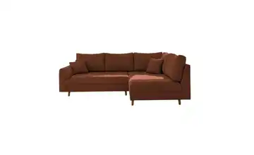 Ecksofa rechts Terracotta
