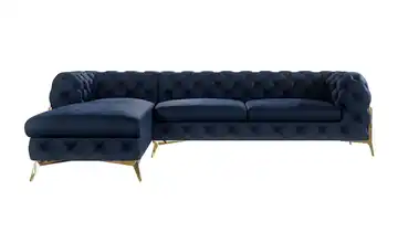 Ecksofa Marineblau links