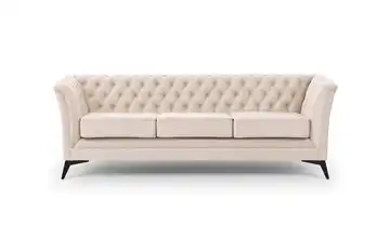 Einzelsofa Schwarz Beige