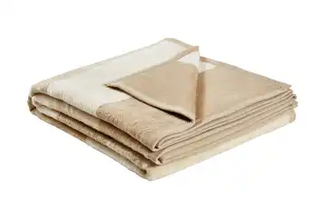 IBENA Jaquard Wohndecke Messina Beige, Weiß